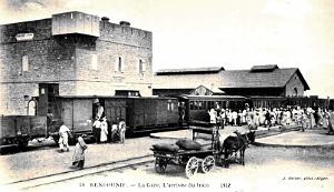 BENI-OUNIF - ARRIVEE D'UN TRAIN - 1912